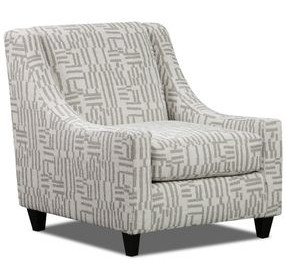 Turley Pearl Cream and Brown Upholstered Accent Chair