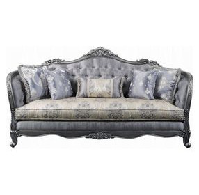 Ariadne Platinum 89" Sofa with Pillows