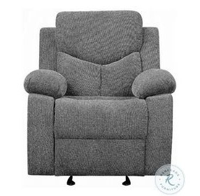 Kalen Gray Chenille Glider Recliner