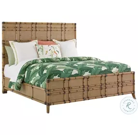 Twin Palms Warm Medium Umber Coco Bay King Panel Bed