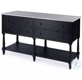 Danielle Washed Black Sideboard