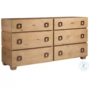 Los Altos Natural Oak Stain Armiston Double Dresser