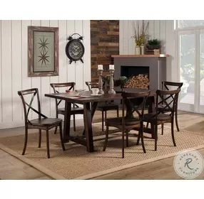 Arendal Burnished Dark Oak Rectangular Dining Room Set