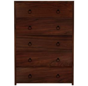 Lark Medium Brown 36" 5 Drawer Chest