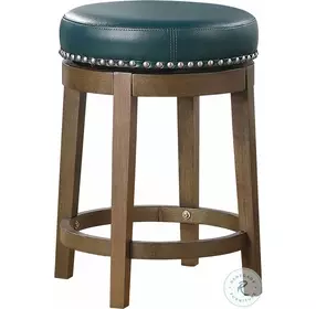 Westby Green Round Swivel Counter Height Stool Set Of 2