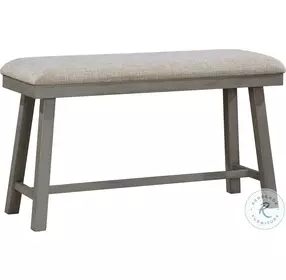 Auburndale Light Gray Counter Height Bench