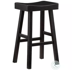 Caspian Black Pub Stool Set Of 2