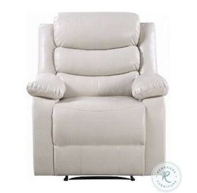 Eilbra Beige Synthetic Leather Power Recliner