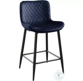 Nya Blue Counter Height Chair Set Of 2