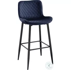 Nya Blue Pub Chair Set Of 2
