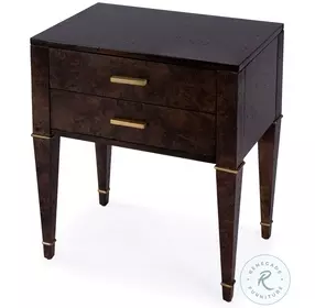 Kai Dark Burl End Table