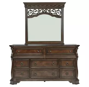 Arbor Place Brownstone 8 Drawer Dresser with Mirror