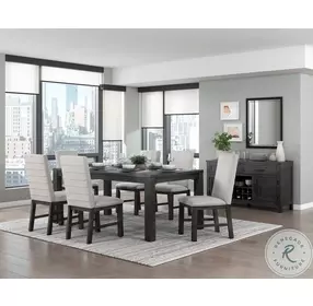 Orem Antique Black Dining Room Set