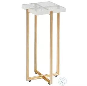 Palm Desert Gold Ashlyn Acrylic Accent Table