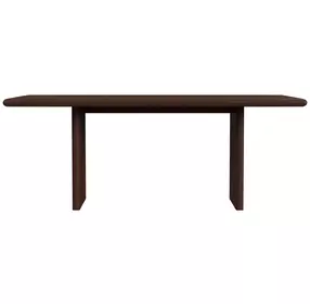 Halmstad Brown 74" Rectangular Panel Dining Table