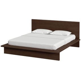 Halmstad Brown King Platform Bed
