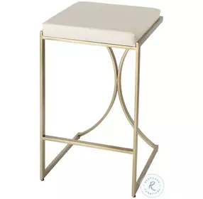 Natalya White Bar Stool