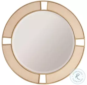 Nina Sand Drift Round Mirror
