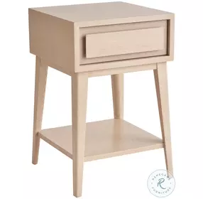 Darcey Sand Drift 1 Drawer Night Table
