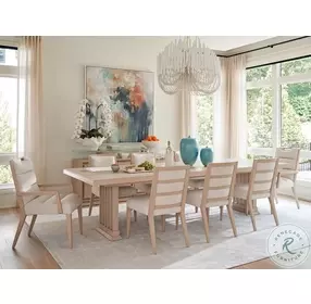 Belaire Sand Drift Rectangular Extendable Dining Room Set