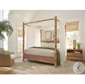 Key Biscayne Light Driftwood Islandia Canopy Bedroom Set