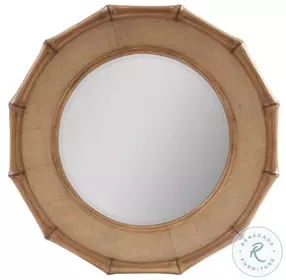 Key Biscayne Light Driftwood Round Cobia Mirror