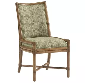 Key Biscayne Oceanside Green Upholstered Side Chair