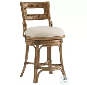 Key Biscayne Light Driftwood Swivel Bay Harbour Counter Height Stool