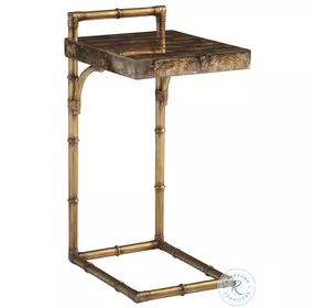 Key Biscayne Light Driftwood Yellowfin Accent Table