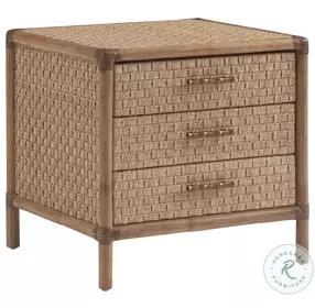 Key Biscayne Light Driftwood Square Coral Reef End Table