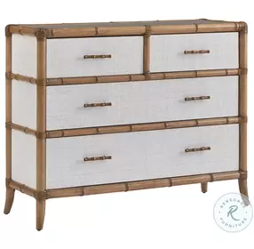 Key Biscayne Light Driftwood And Pearl White Hall Chest