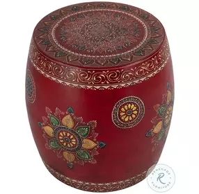 Imani Red Drum Side Table