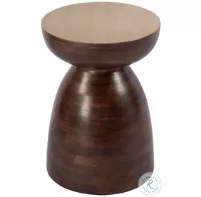 Hayes Brown Round Side Table