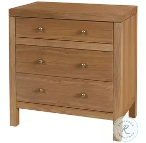 Nora Light Natural Rectangular 3 Drawer Nightstand