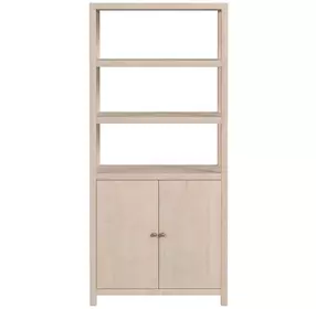 Nora Antique Taupe 32" 3 Tier Etagere Bookcase