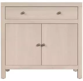 Nora Antique Taupe 31" 1 Drawer 2 Door Accent Storage Cabinet