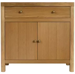 Nora Natural 31" 1 Drawer 2 Door Accent Storage Cabinet