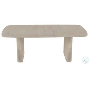 Reba Natural White Wash Extendable Dining Table