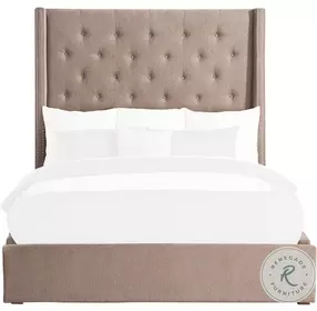 Fairborn Brown Full Upholstered Platform Bed