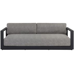Ornelle Lanikai Salt and Pepper 89" Performance Fabric Outdoor Sofa