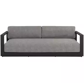 Ornelle Lanikai Salt and Pepper 89" Performance Fabric Outdoor Sofa