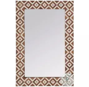 Verona Brown And Tan Wall Mirror
