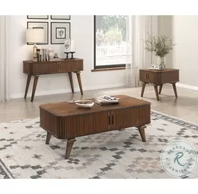 Monroe Walnut Occasional Table Set
