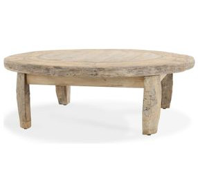 Alta Antique White Round Coffee Table