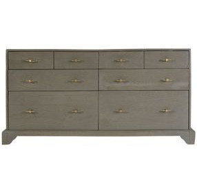Faro Greenish Warm Gray 8 Drawers Dresser