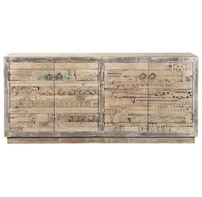 Alta Butterwood Blend 4 Door Accent Cabinet