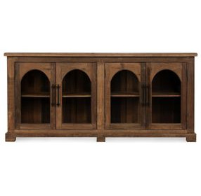 Zion Natural 4 Glass Door Buffet