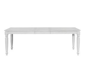 Clover Ridge Whitewash Extendable Dining Table