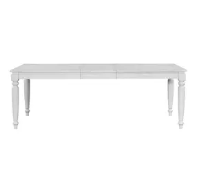 Clover Ridge Whitewash Extendable Dining Table