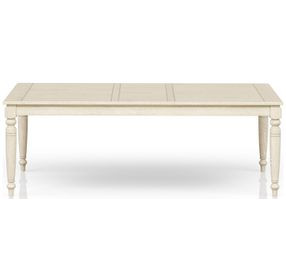 Clover Ridge Whitewash Extendable Dining Table